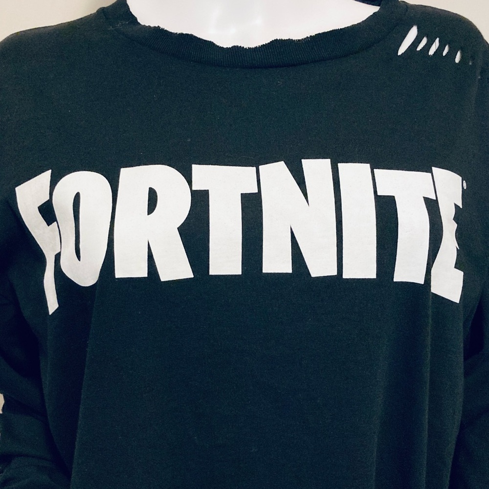 FORTNITE RIPPED DETAIL TSHIRT DRESS - Picture 7 of 16
